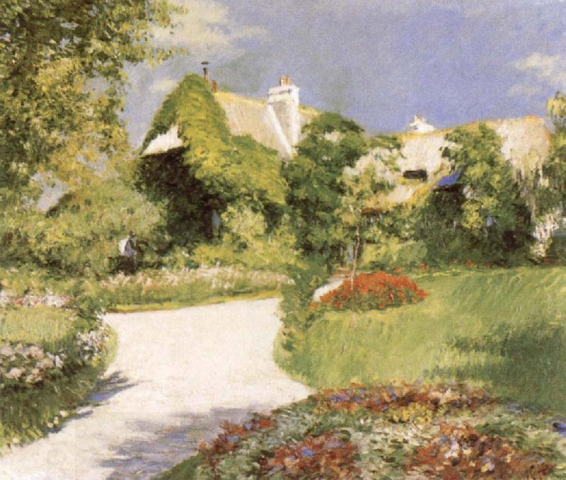 Gustave Caillebotte Farmhouse at Trouville